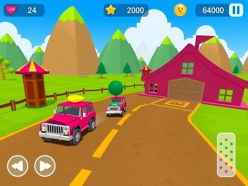 Motu Patlu Car Race Gameplay Screenshot